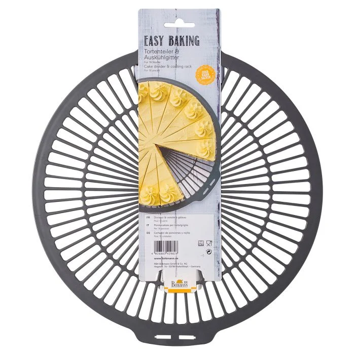 -RBV Birkmann- "Easy Baking" Tortenteiler und Auskühlgitter, Kunststoff