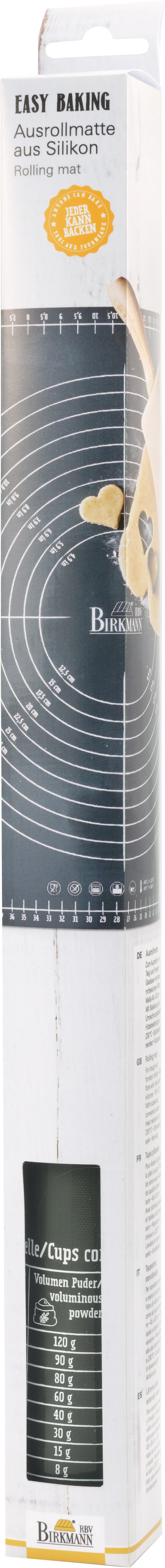 -RBV Birkmann- "Easy Baking" Ausrollmatte mit Skalierung, Silikon
