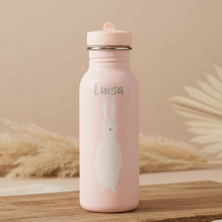 Trinkflasche Frau Hase 500 ml – personalisierbar | Trixie
