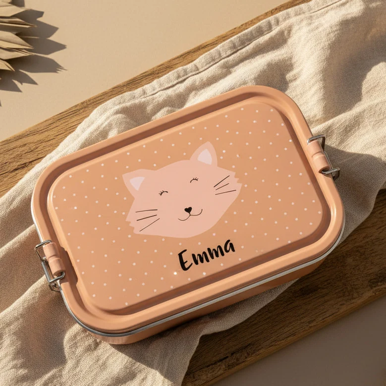 Brotdose Frau Katze aus Edelstahl | Trixie
