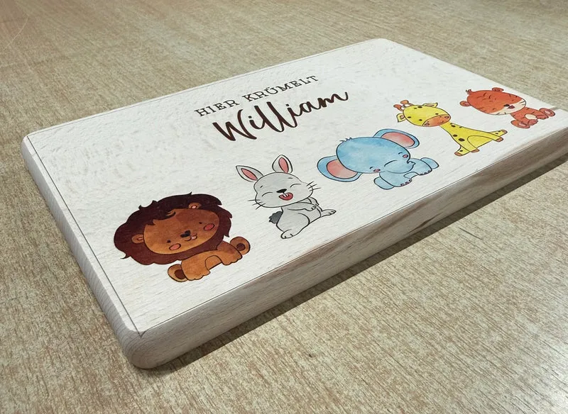 Frühstücksbrettchen B-Ware mit Name „William“ personalisiert