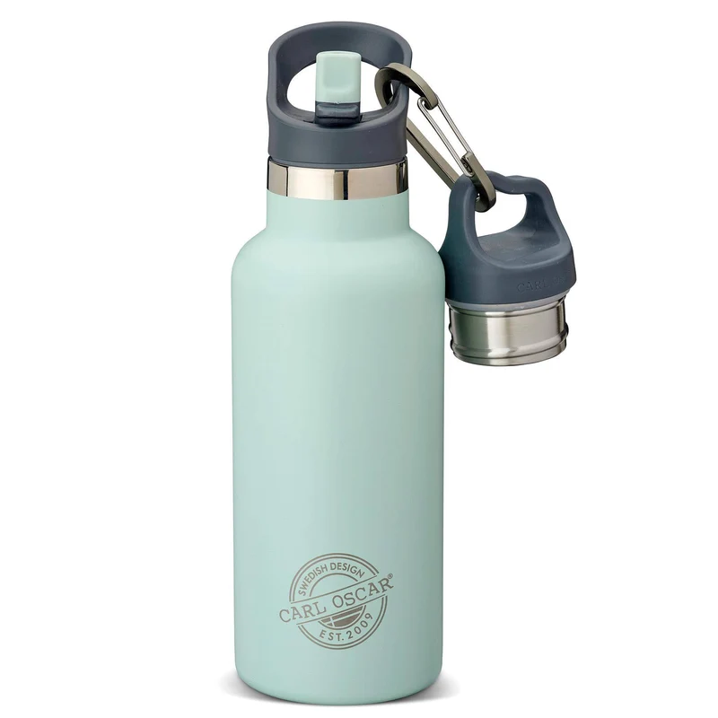 TEMPflask Grün 0,5 L – Isolierflasche personalisierbar | Carl Oscar