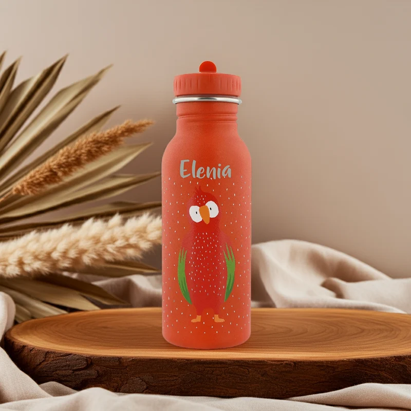 Trinkflasche Herr Papagei 500 ml – personalisierbar | Trixie