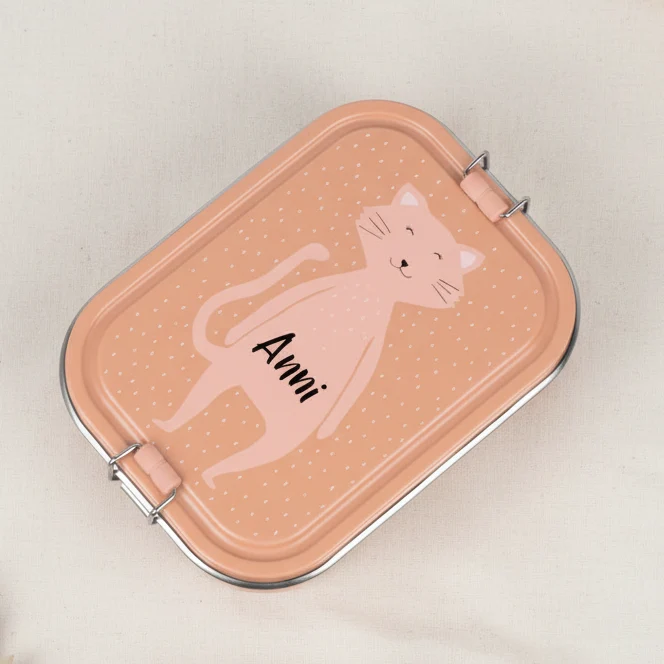 Brotdose groß Frau Katze – personalisierbar | Trixie