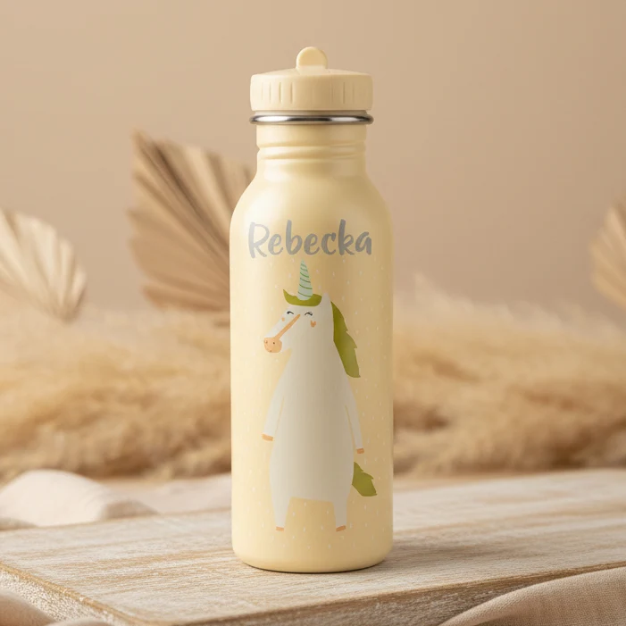 TRIXIE Kinder Trinkflasche personalisiert - Tiere