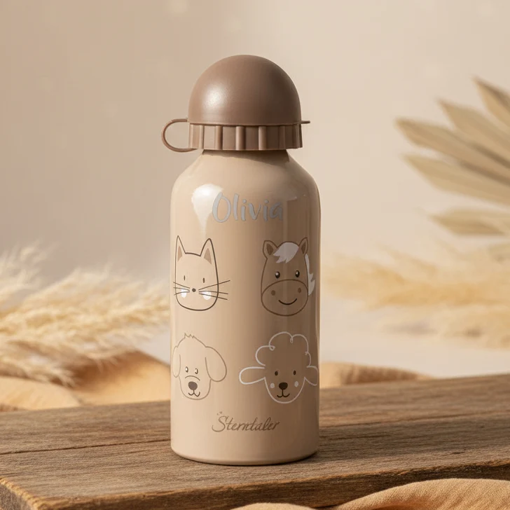 Trinkflasche Bauernhof aus Aluminium | Sterntaler