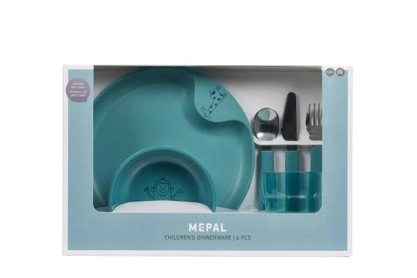 Mepal Mio Kindergeschirrset 6-teilig Deep Turquoise