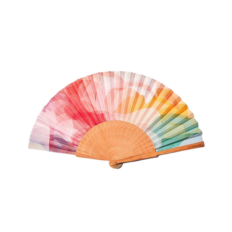 farbenfroher Fächer 23 cm - Color Harmony