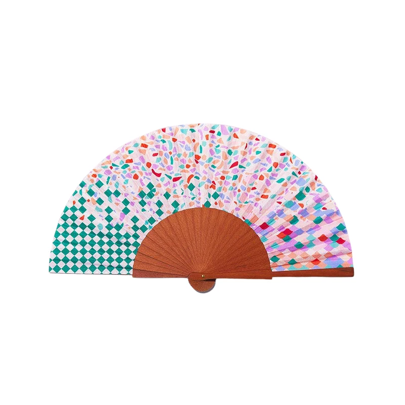 bunter Fächer Mosaikoptik 23cm - Gaudí Trencadís