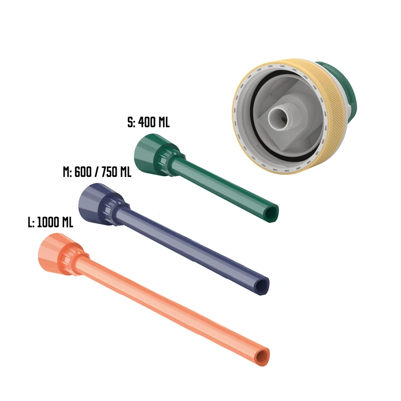 Straw set with cap