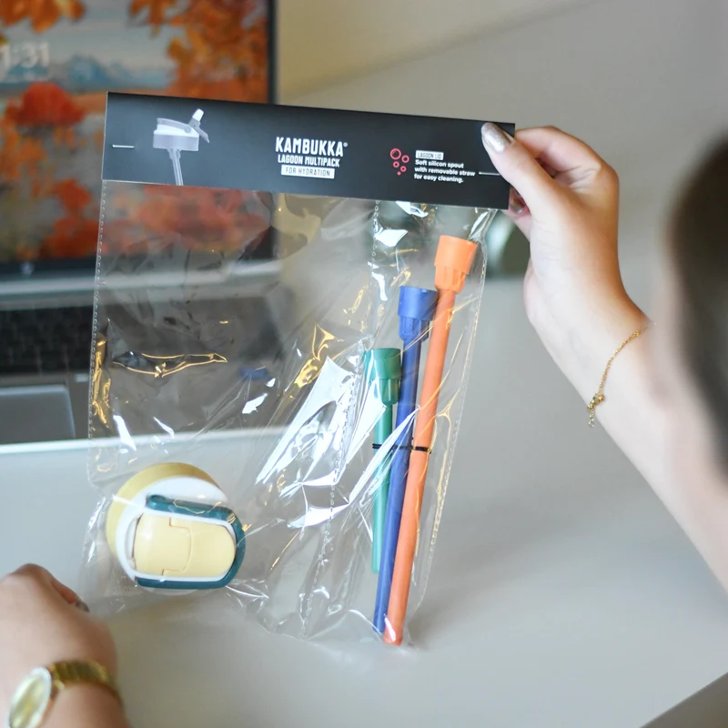 Straw set with cap