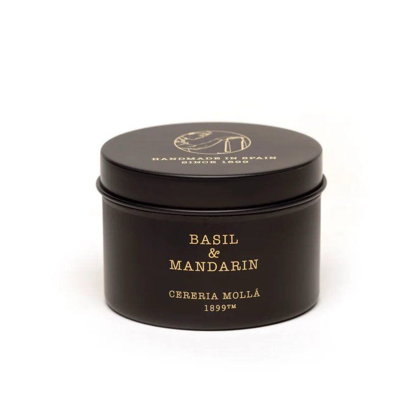 Duftkerze in Metalldose - Basil & Mandarin