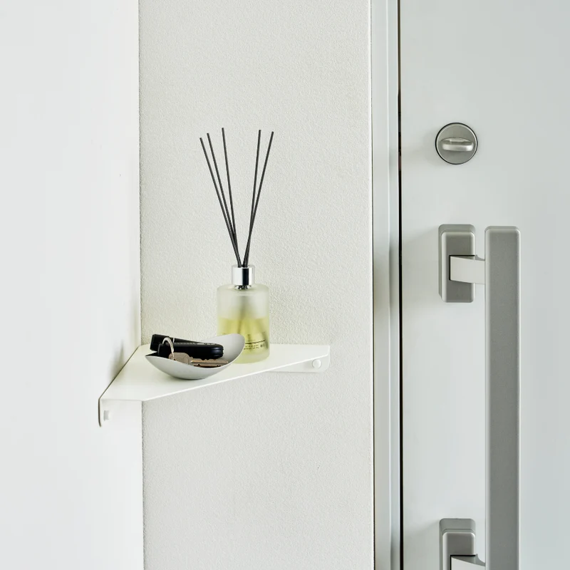 Wand-Eckregal - Weiss