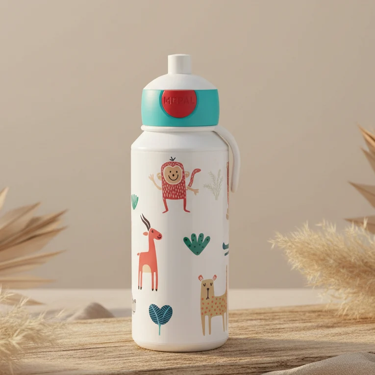 Trinkflasche Pop-Up 400 ml - Animal Friends | Mepal