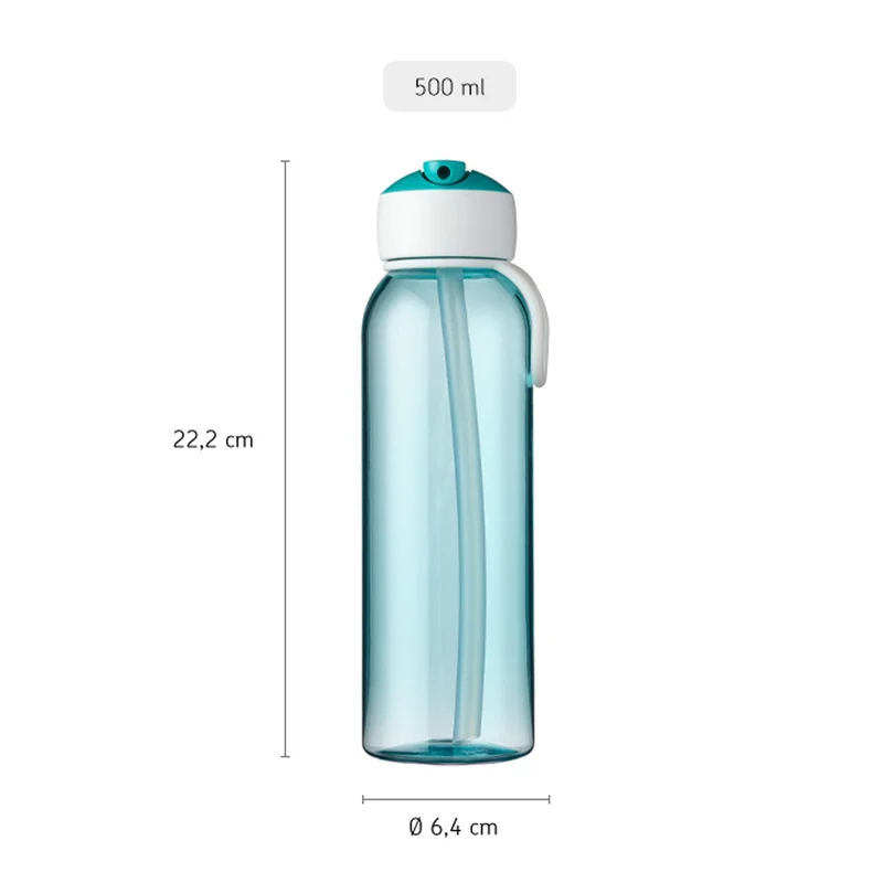 Wasserflasche Flip-up Campus 500 ml Blau | Mepal