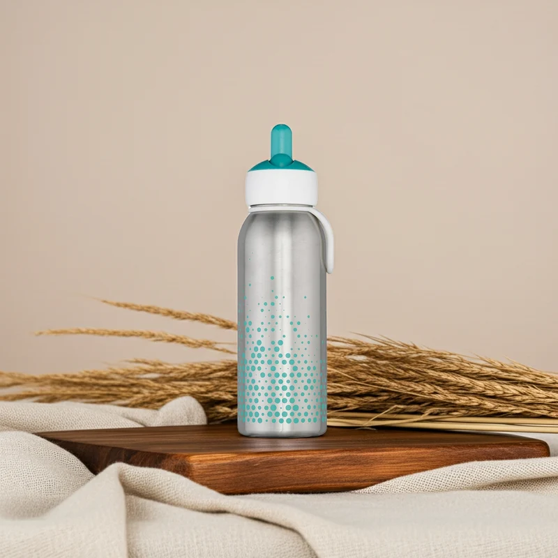 Thermoflasche Flip-up 350 ml Türkis – Mepal Trinkflasche für Kinder
