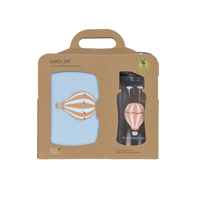 Lässig Pausen-Set Tiny Drivers Ballon | Brotdose & 460-ml-Flasche