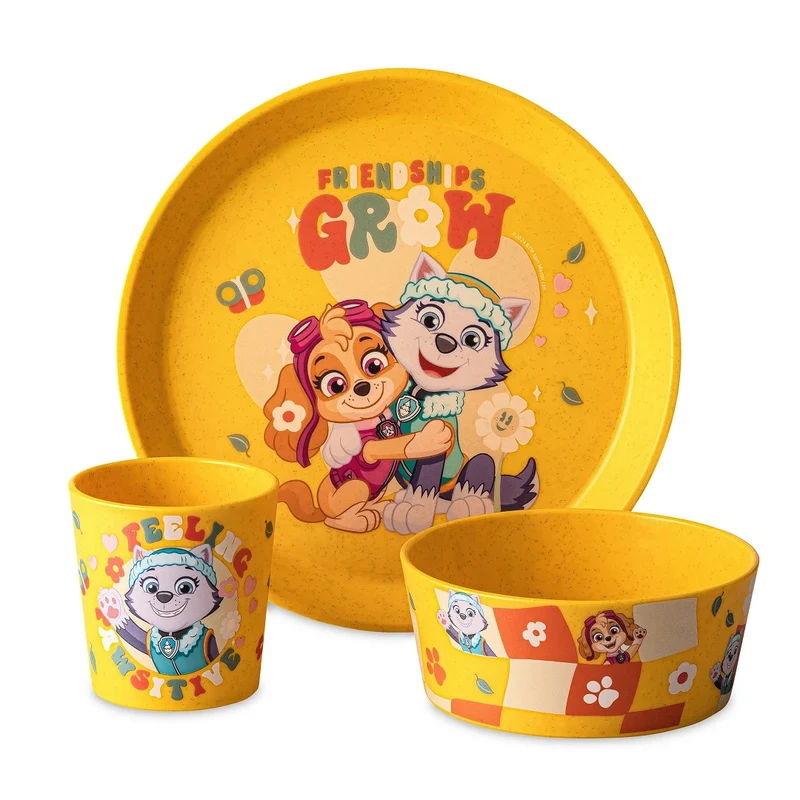 Koziol Connect Grow Paw Patrol Kindergeschirr 3-teilig Gelb