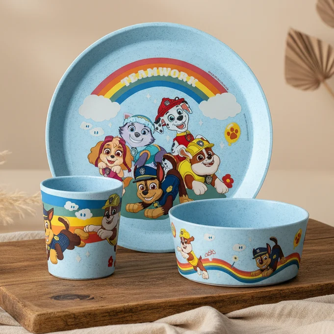 Koziol Connect Grow Paw Patrol Kindergeschirr 3-teilig Blau