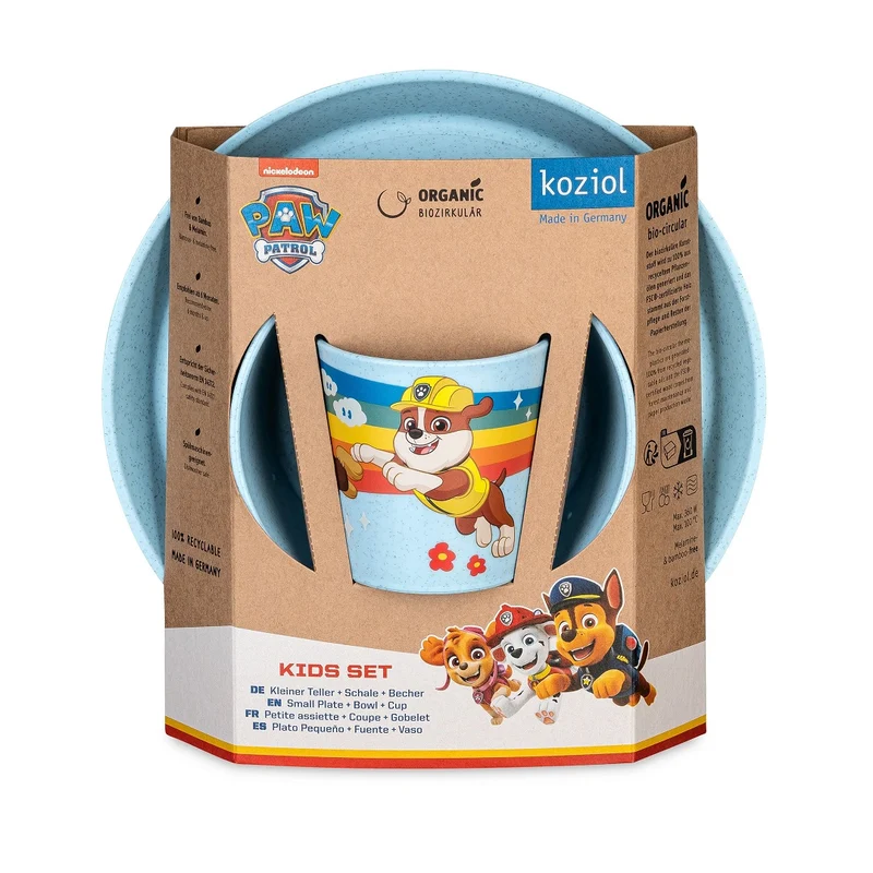 Koziol Connect Grow Paw Patrol Kindergeschirr 3-teilig Blau