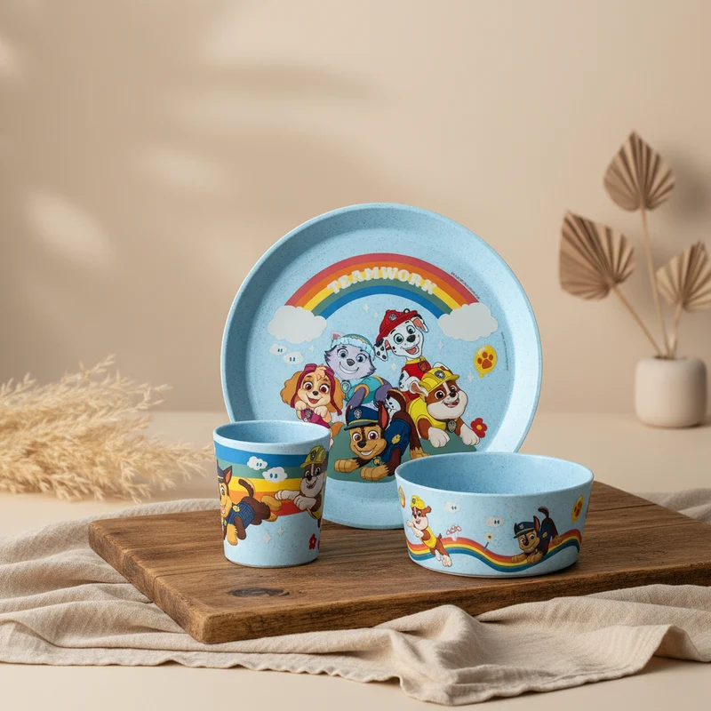 Koziol Connect Grow Paw Patrol Kindergeschirr 3-teilig Blau