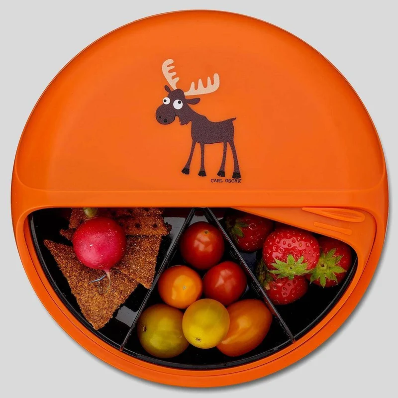 Carl Oscar BentoDISC Orange – Lunchbox mit 5 Drehfächern