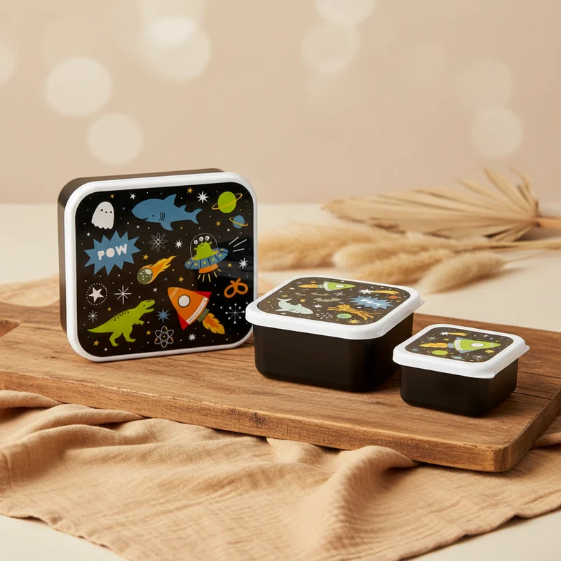 A Little Lovely Company Brotdosen-Set Galaxy 4-teilig