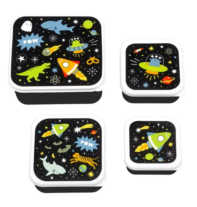 A Little Lovely Company Brotdosen-Set Galaxy 4-teilig