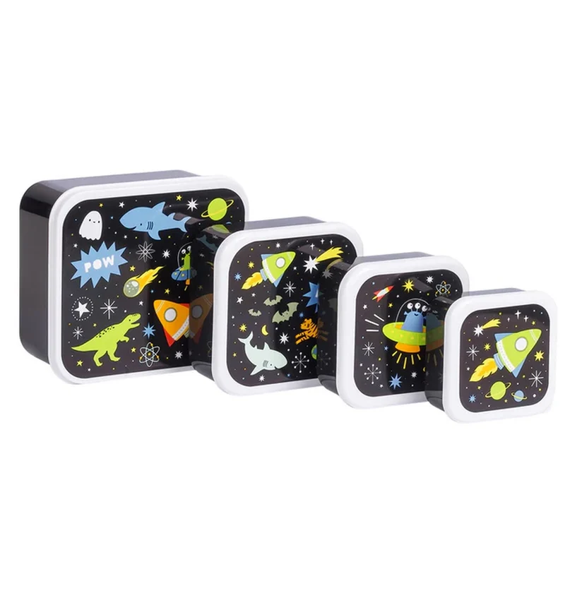 A Little Lovely Company Brotdosen-Set Galaxy 4-teilig