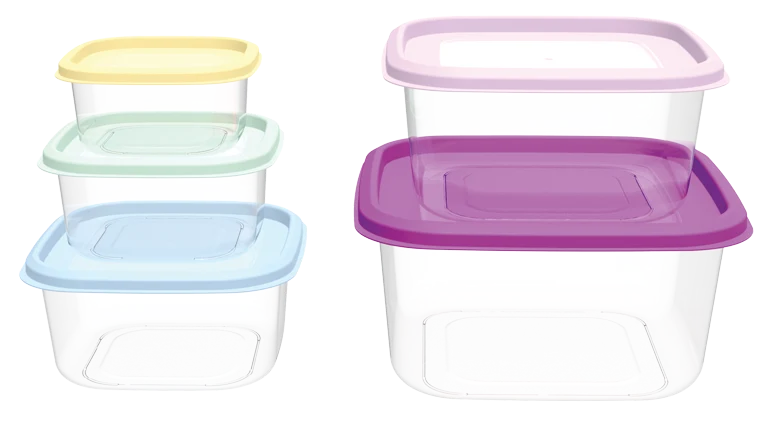 Prism Square Container (5 Pcs set) (6600ML)