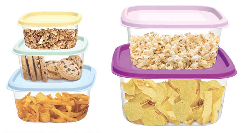 Prism Square Container (5 Pcs set) (6600ML)