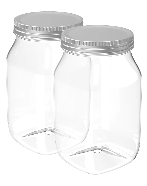 Crystal Jar (960 ml X 2) (Assorted) (2 Pc Set)