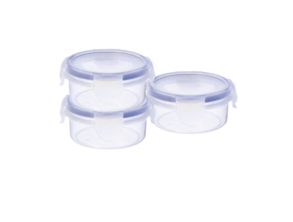 LOCK & SAFE CONTAINER 230R (230 ML) (ASSORTED) (3PC SET)(32 SET PK)
