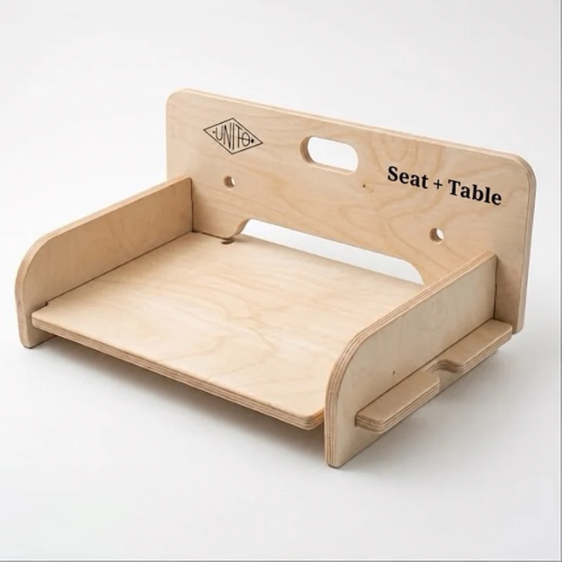 SEAT+TABLE | Birch Chair & Table Set for Crates
