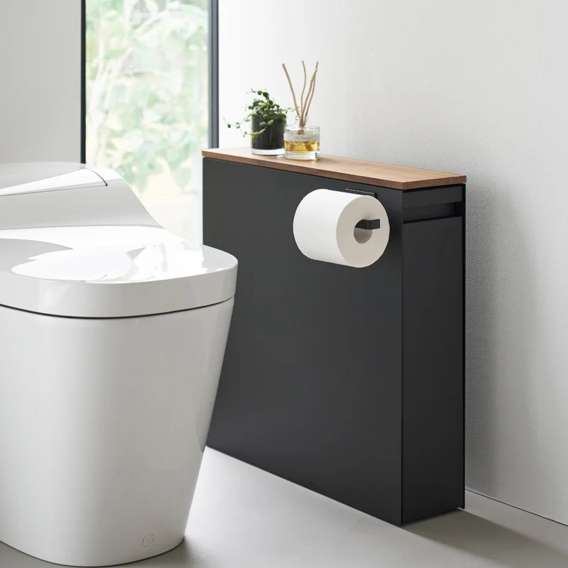 Magnetischer Toilettenpapierhalter - schwarz