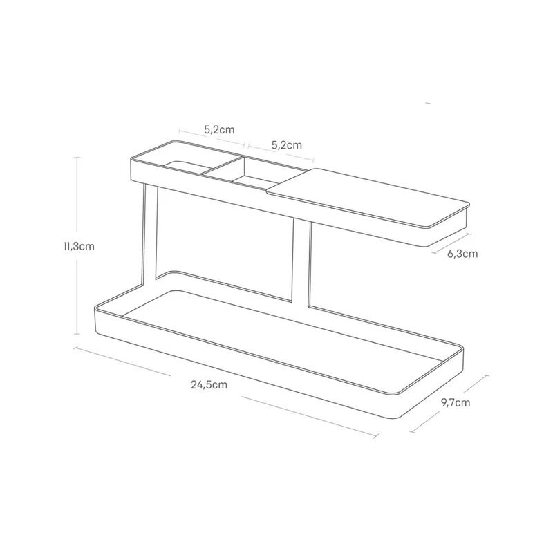 TOWER Schreibtisch-Organizer – Schwarz