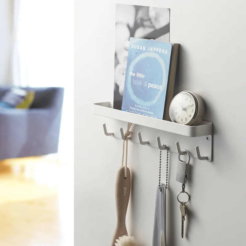 SMART Magnetischer Schlüsselhalter mit Ablage – Weiß