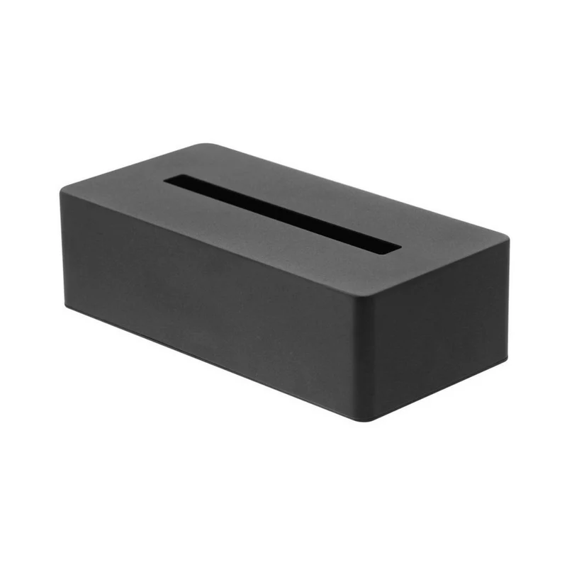 TOWER Taschentuchbox aus Metall - Schwarz