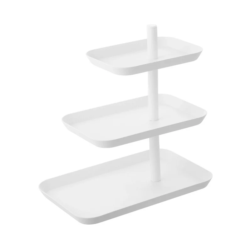TOWER Etagere mit 3 drehbaren Ablagen – Weiß