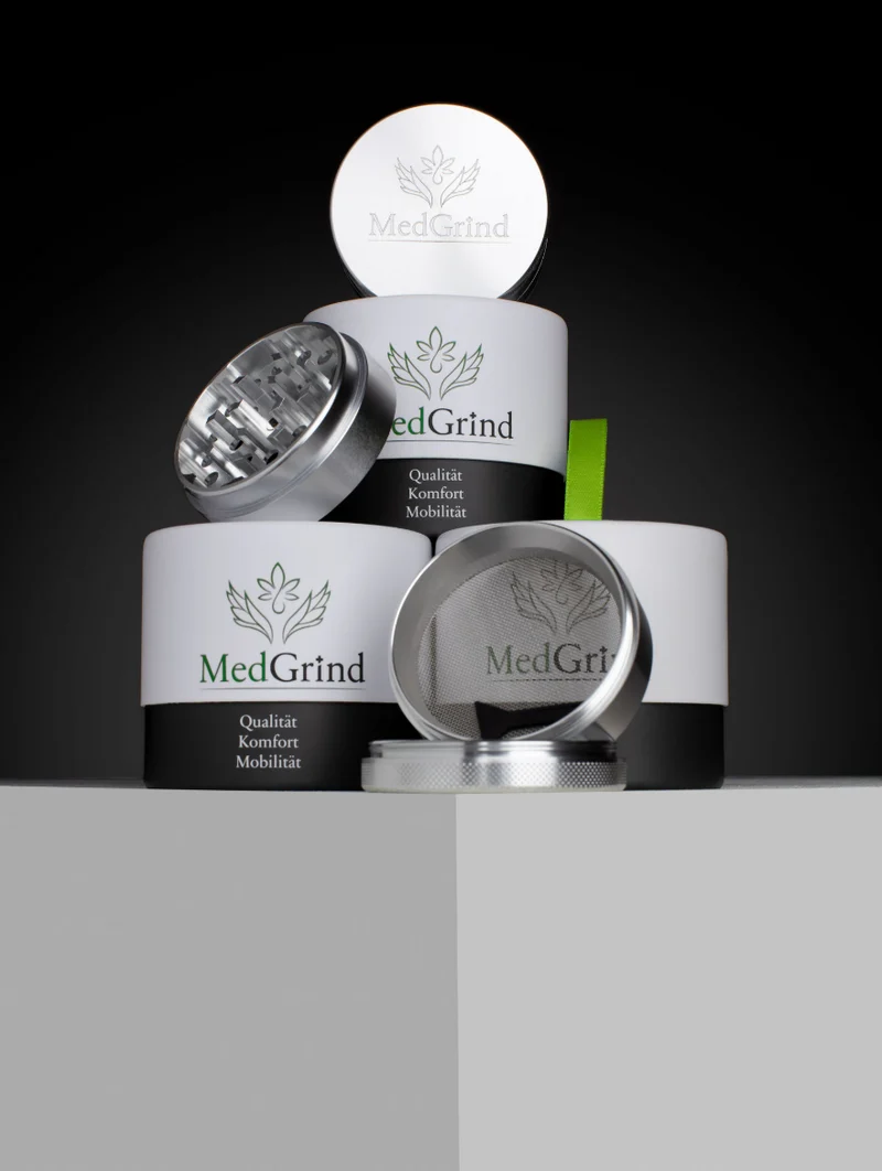 MedGrind Aluminium Grinder 63 mm & 40 mm