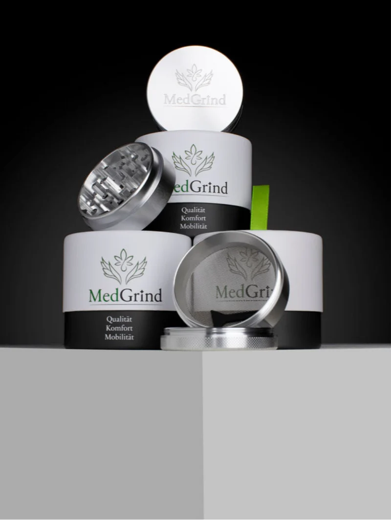 MedGrind Aluminium Grinder 63 mm & 40 mm