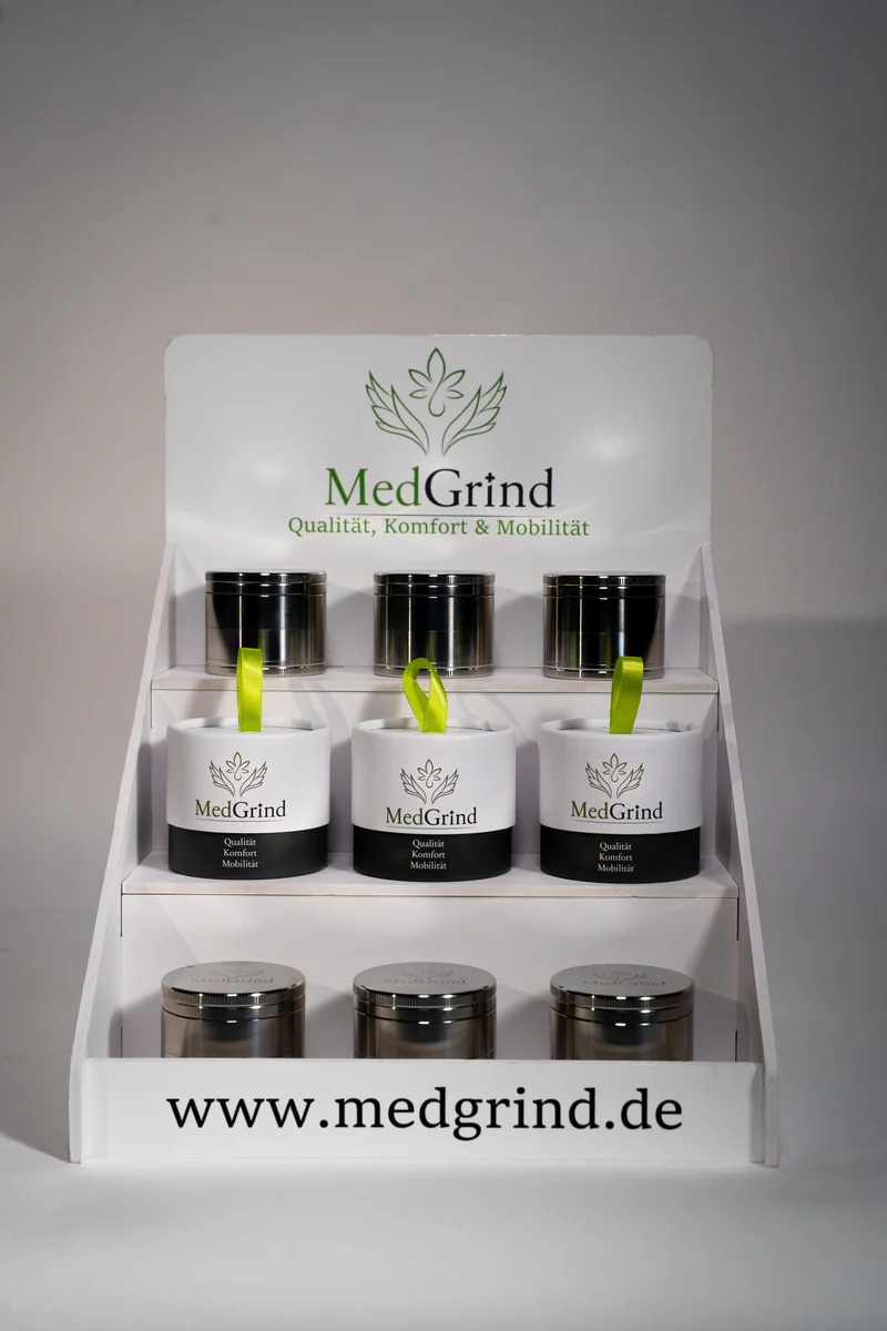 MedGrind Premium Edelstahl Grinder mit Gravur