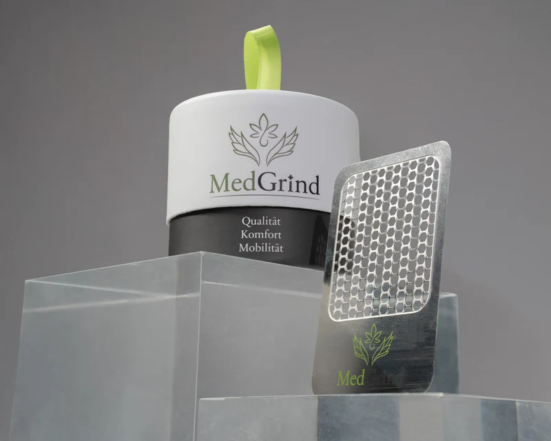 MedGrind Edelstahl Grinderkarte