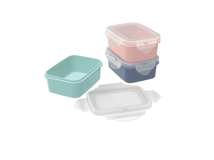 Lock & Safe Container 350H x 3 (350 ml x 3) (3 Pcs set)