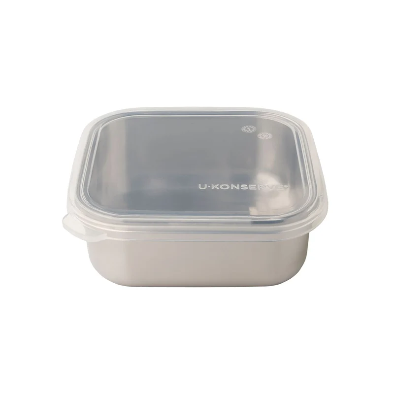 kleine quadratische Edelstahldose Square Small - 450ml
