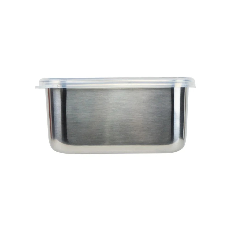 große quadratische Edelstahldose Square Large - 1,5l