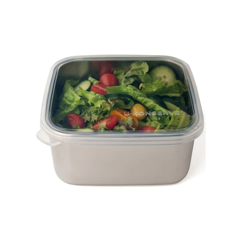 große quadratische Edelstahldose Square Large - 1,5l