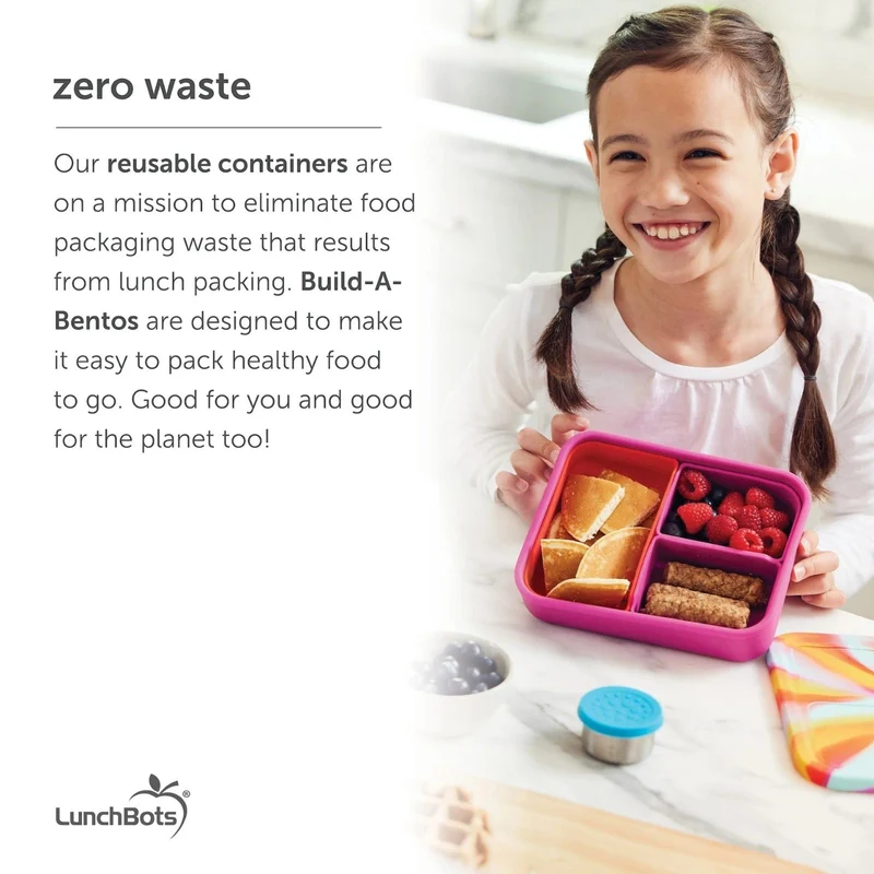 Build-a-Bento Lunchbox mit herausnehmbaren Abteilen - gelb