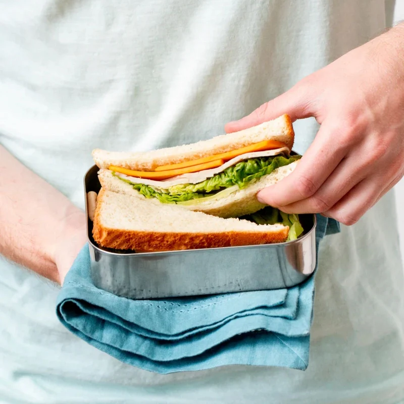 hellblaue Lunchbox Medium Uno - Aqua