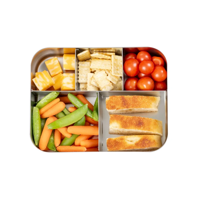hellblaue Lunchbox mit 5 Abteilen Large Cinco - Aqua